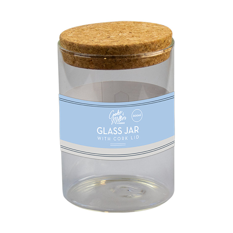 Keraiz Glass Jar With Cork Lid 600ml Wayfair.co.uk